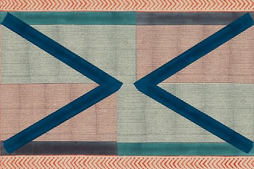 Tapis plat petit salon et chambre à coucher coton lavable 91x152 - 6