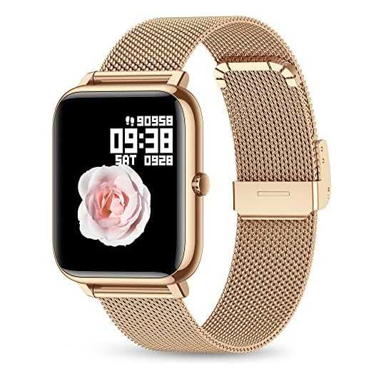 Relógio inteligente, rastreador de atividades KALINCO smartwatch com tela sensível ao toque de 1,4 polegadas, relógio fitness para mulheres e homens, compatível com Android iPhone iOS