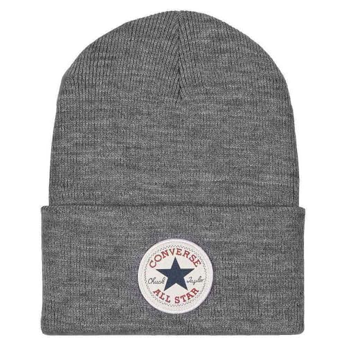 Converse Unisex Mütze Chuck Patch Beanie Sustainable Grey Heather (grau)