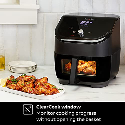 Instant Vortex Plus 6-Quart Air Fryer Oven, From the Makers of Instant Pot with ClearCook Cooking Window, Digital Touchscreen, App with over 100 Recipes, Single Basket, Black by Instant Pot - Image 3
