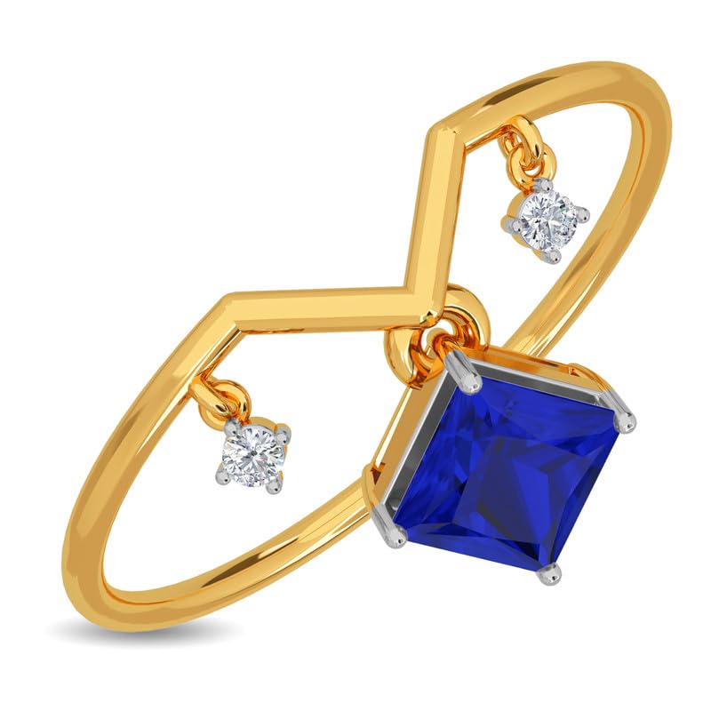 kisna 14k / 18k Real Gold & Diamond Ring | Diwali, Rakhi Rakshabandhan Gift for Sister/Bhabhi/Women | With Certificate of Authenticity & BIS-Hallmarked Gold Jewellery | Eleanor Diamond Ring-picture-24
