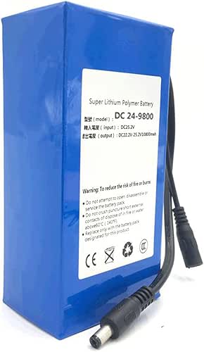 24V 9800mAh Lithium-ion Battery Pack Portable Rechargeable Lithium Battery with