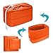 Neewer Shock-Mount Camera Bag, Foldable, Padded, Divider, Inserts, Protective case for Sony, Canon, Nikon DSLR Camera or Flashlight (Orange).