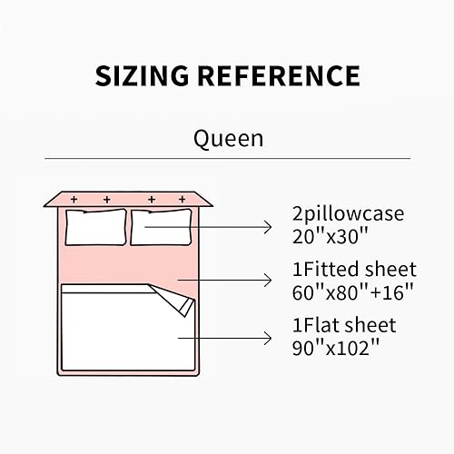 Miniatura 6 de EVERLY - Juego de sábanas de lino tamaño queen, 100% lino francés lavado a la piedra, juego de sábanas con bolsillos profundos, 4 piezas (1 sábana