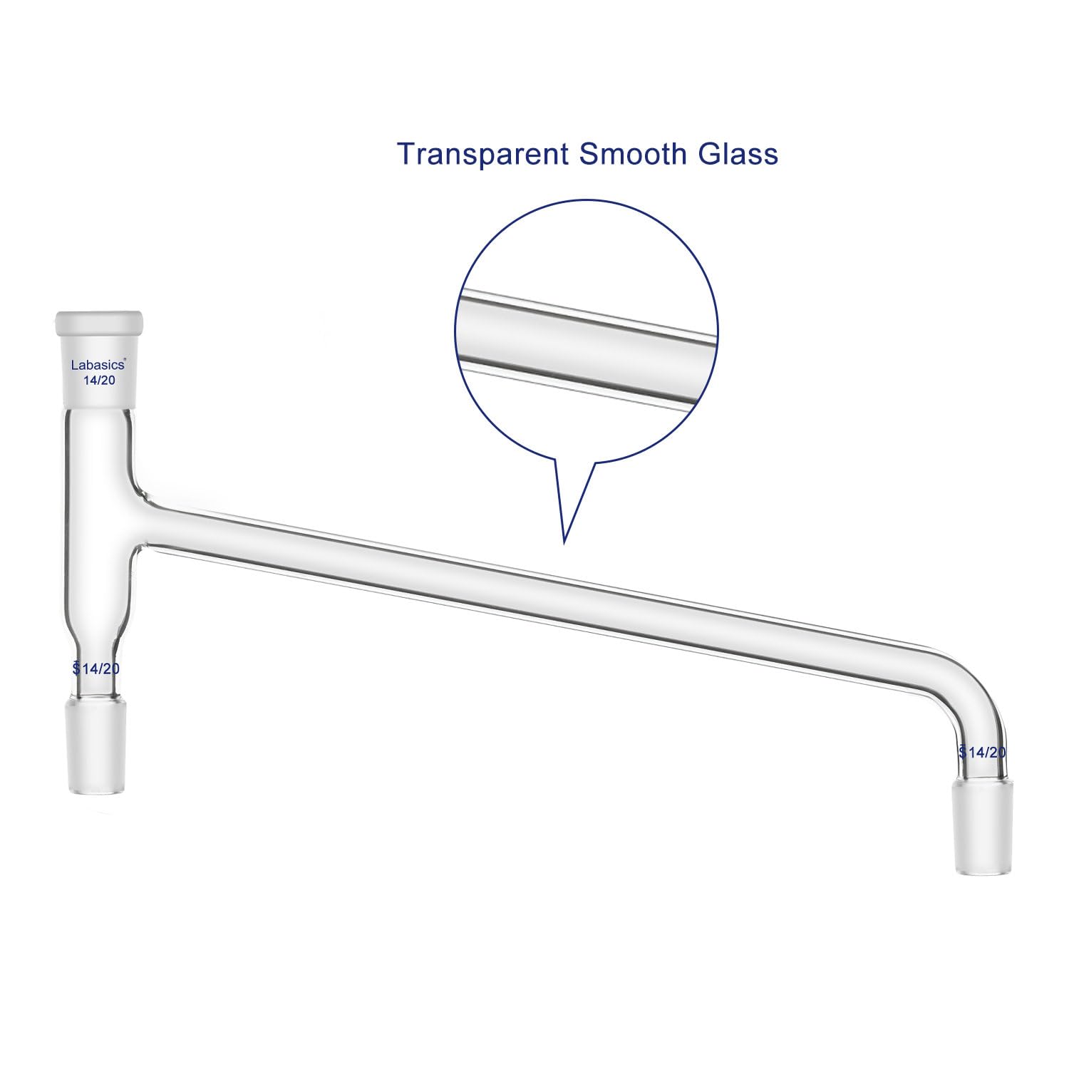 Glass Distilling Adapter - Labasics Borosilicate -2