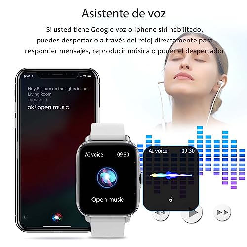 A-Tgtga Smart Watch For Men Women (Dial/Receive Calls,150+ Faces,Voice Assistant), Smartwatch For Android Phones And Iphone Fitness Tracker With Sleep Hr Monitoring,Sms Reminder,Ip67 Waterproof #TOP6