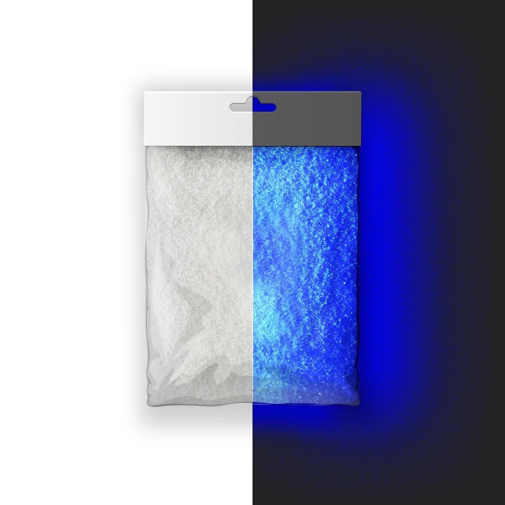 Neon Glow in Dark Radium Powder for Arts & Crafts, Resin, Body Paint, Clothes, Décor, Jewelry, Toys & DIY Projects – Bright Luminous Pigment (Blue_5g)-image-26