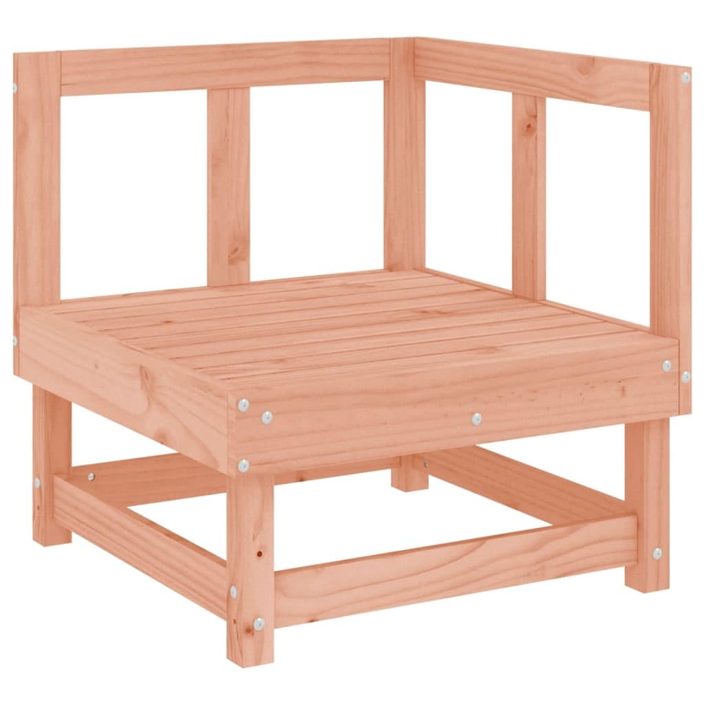 Salon de Jardin 7 pcs en Bois Massif Douglas, mobilier modulable pour terrasse et Patio, canapé d Angle, Assise Confortable, Meuble d extérieur pour détente et Repas