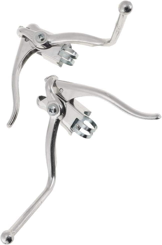 Baosity 1 Pair Vintage Road Bike Safety Dual Brake Levers Racing Mountain Bicycle Drop Bars 22.2mm Handbrakes : Everything Else