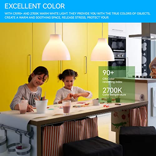 Image of Jensense Edison Bulbs E26 LED Bulb 60 Watt Equivalent, Vintage LED Light Bulbs CRI90+ ST19, Dimmable Clear Light Bulbs (2700k Warm White, 7watt-4 Pack)