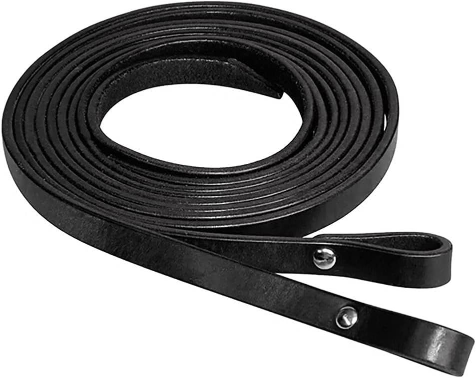 Circle Y Chicago Screw Smooth Leather Split Horse Reins - 5/8" Wide, 7' Long