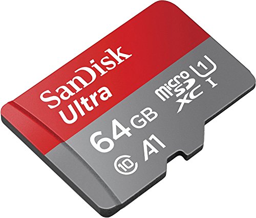 Image of SanDisk Ultra 64GB microSDXC Memory Card + SD Adapter with A1 App Performance up to 100MB /s, Class 10, U1