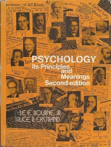 Psychology: Its Principles and Meanings Third E... B000O93ZOA Book Cover