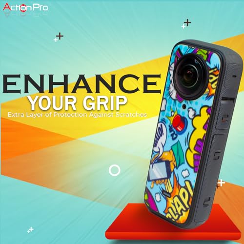 Image of Action Pro Camera Waterproof Skin Compatible with Insta360 X3 Action Camera (Yellow & Blue)