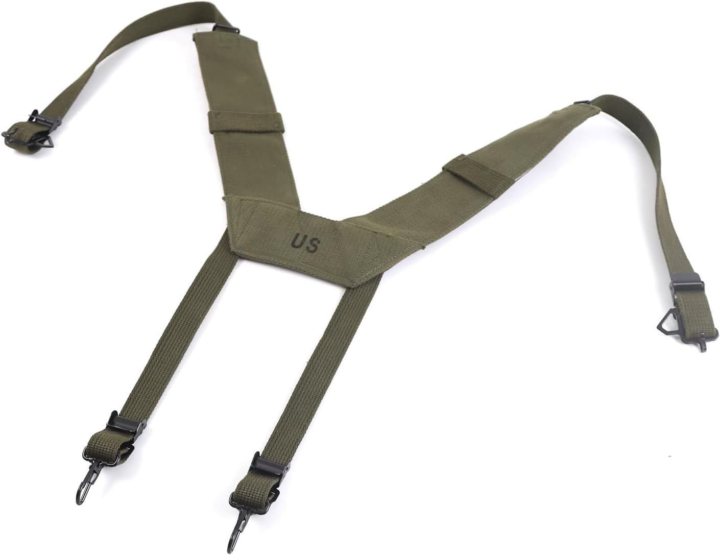 ANQIAO Vietnam War M1956 Suspenders Green Canvas Made