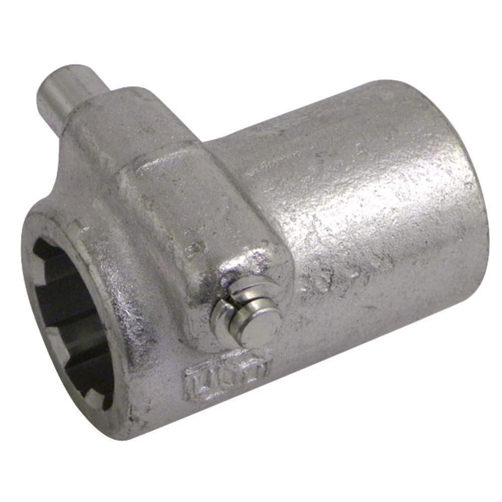 Manchon profilé pour prise de force 6Z 1 3/8 x 80 mm avec bouton poussoir 0423 1481