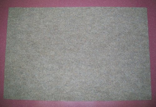 Koeckritz 4’X6’ Rock Brown Indoor-Outdoor 3/16" Thick Area Rug With Light Weight Latex Backing #TOP2