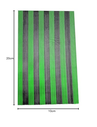 Image of Double Colour Anti Skid & Multipurpose /Bathroom Mat /Shower Mat /Carpet /Rugs /Rainmat /Swimming Pool Mat|Waterproof Doormat for Indoor /Outdoor Home Office Entrance| (Green-Black, 2x5Ft)