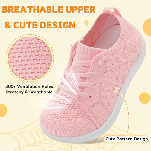 Image of JOINFREE Toddler Shoes Girls Boys Wide Barefoot Shoes Minimalist Walking Sneakers Zero Drop Slip on Tennis Shoe Breathable Naturally Flexible