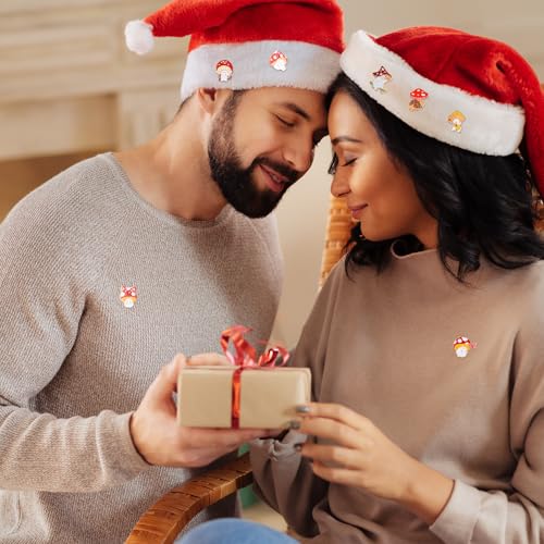 40 Pcs Mushroom Enamel Pins Christams Cute Mushroom Lapel Pins Cartoon Mushroom Gifts Mushroom Lapel Badge for Backpack Jackets Cloths Hats 6