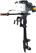 DOMINTY Outboard Motors,4HP 4-Stroke 55CC Outboard Motor Marine Engine Air Cooling Fishing Boat Yacht Engine Air Cooling Inflatable Boat Motor - coolthings.us