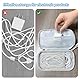 Xpieoyrm 2 Stück Kabeltasche Zubehörtasche, Elektronikzubehör Organizer, Tragbare Kabelorganizer, Reisekabel Doppelschicht Reise Elektronik Zubehör Tasche für Handy, Ladekabel, Powerbank