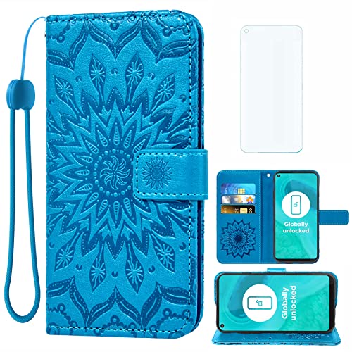 Étui Motorola GFast XT2045-3 Asuwish bleu unisexe pour éviter les bris d'écran