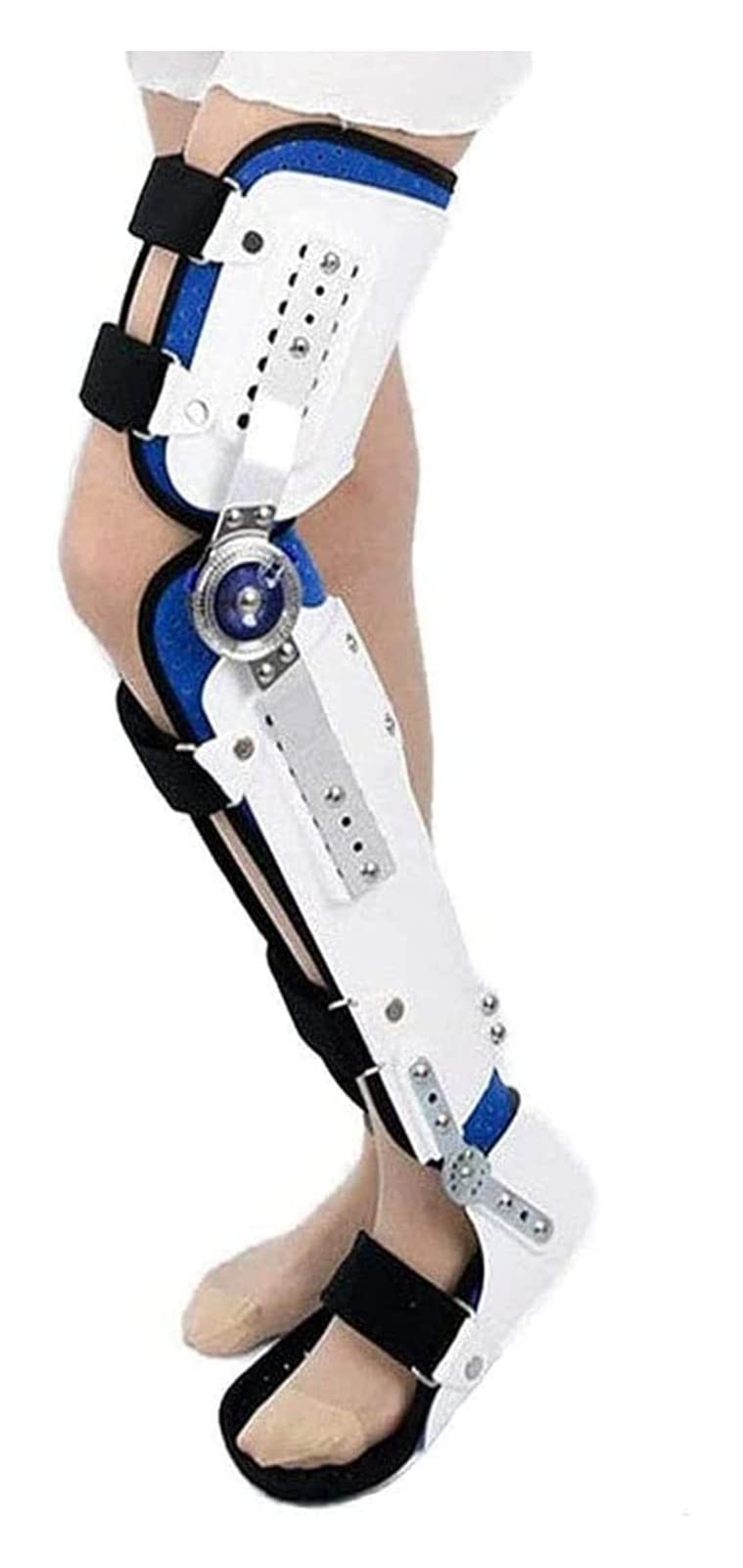 WDSOPK Adjustable Knee Support Orthosis Immobilizer Hinged Knee Foot Support Brace Knee Ankle Foot Orthosis Equipment Fixed Brace 22.7.27