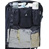 balloona ベビーカー バッグ 【保冷ドリンクホルダー】【畳めるメッシュ】【改札OK】 ベビーカー ドリンクホルダー ベビーカーバッグ バルーナ (ブラック)