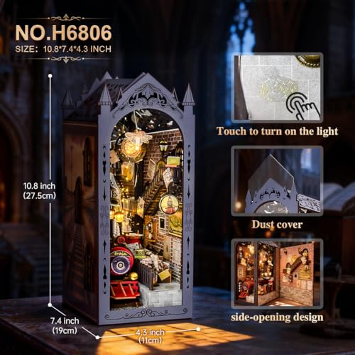 Htoytoy Retro Train Station Book Nook Kit thumbnail 2