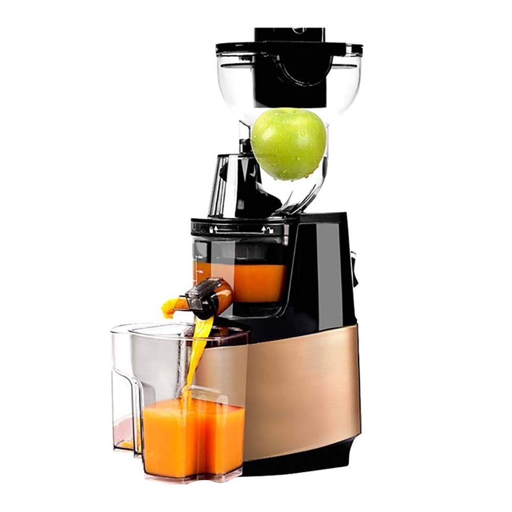 Exprimidor con conducto de exprimidor Completo para Frutas y Verduras Extractor de exprimidor Lento Fácil de Limpiar con función de Limpieza previa Motor silencioso