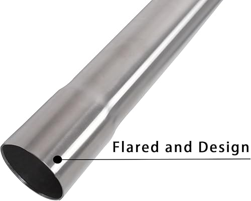 Miniatura 7 de Tubo de escape de acero inoxidable T304 de 1.75 pulgadas (Tubo SS), tubo de escape de 1 34 pulgadas de longitud de identificación 17.3 pulgadas,