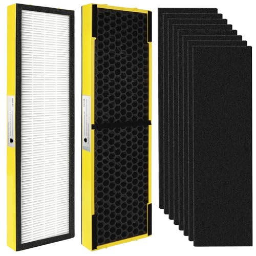 Image of 【Upgraded】FLT4825 HEPA Filter B Pet Replacement Compatible with G-Guardian Air Purifier AC4825 AC4825E AC4300 AC4800 AC4900 AC4850,2 True H13 HEPA with Activated Carbon Filter+8 Pre-Filters,#FLT4825