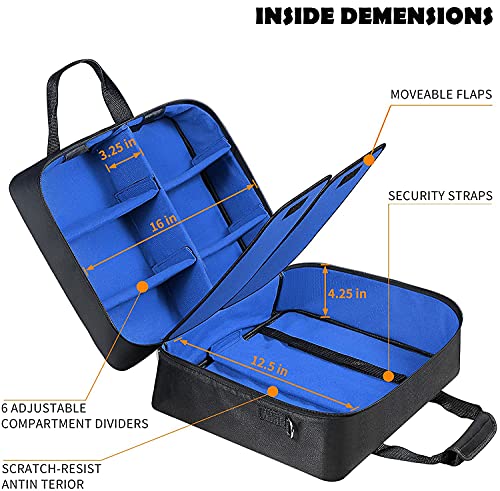 CONNYAM Case for PS5, Console Carrying Case Customized Storage Bag Compatible with Playstation 5 PS5 and PS5 Digital Edition Console, PS5 Controller, Gaming Headset, PS5 Games, and Other Accessories - Thumbnail 3