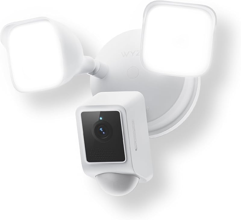 Floodlight Camera v2, cámara de seguridad para exteriores 2K HD con 2800 lúmenes