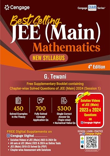 OLD JEE Main Mathematics: 2024 Session 1 - Solved PYQs with Free Print & Video Solutions + Online Assessments + Digital Content