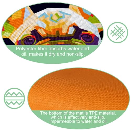 Tapete de cocina lavable para proteger el suelo de manchas y salpicaduras 6