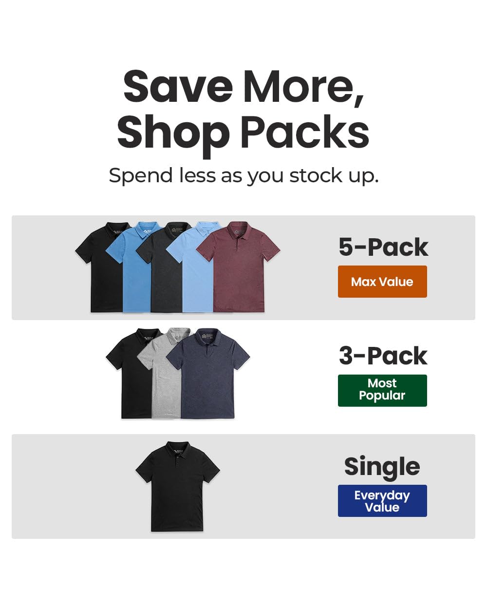 INTO The Am Am-Polo-Shirts Am-Polo-Camisas Hombre (Pack de 1)