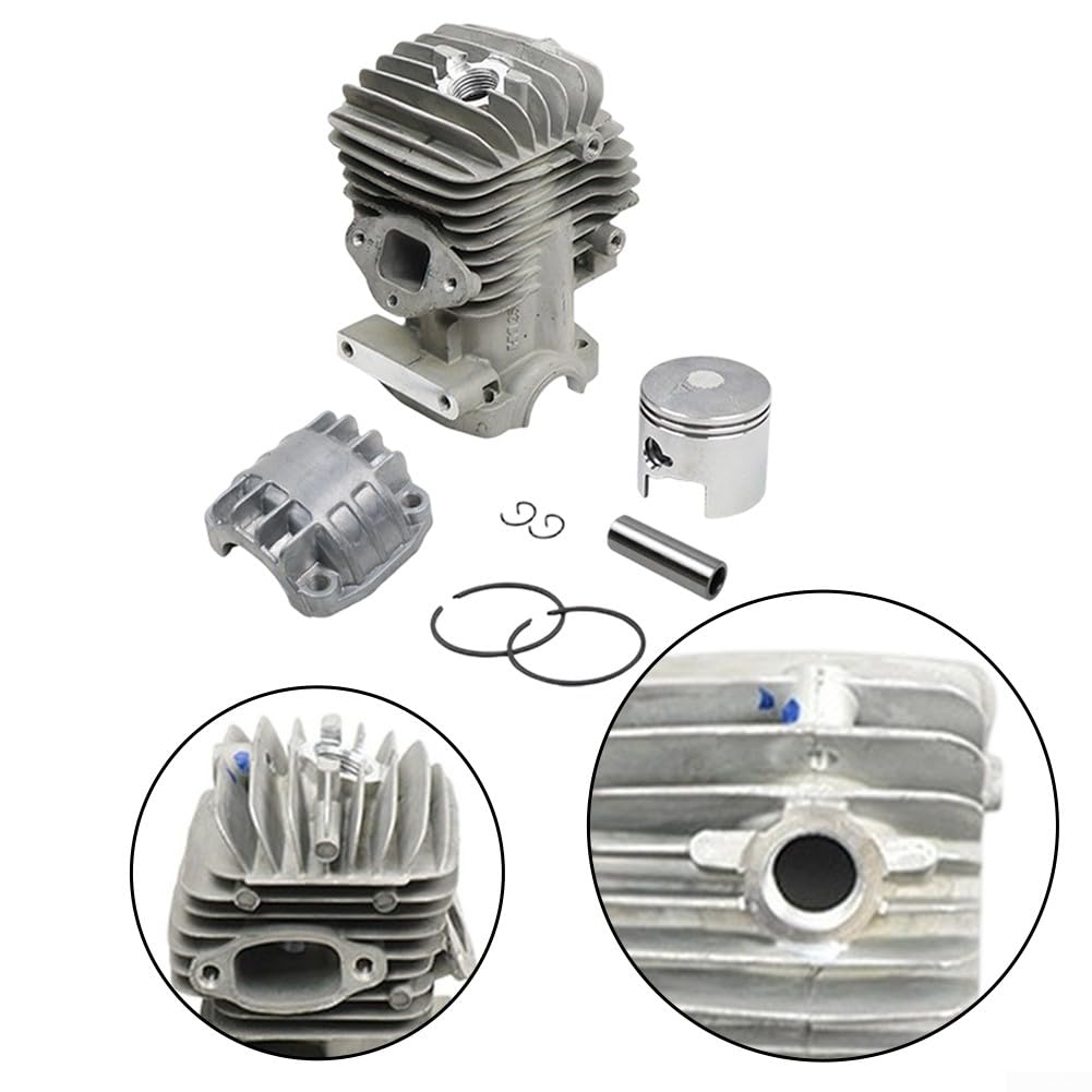 Cilindro per Kit Pistone, Kit Cromatura 34MM per motosega con una cilindrata di 2500 25Cc e Sopra per Vari Modelli