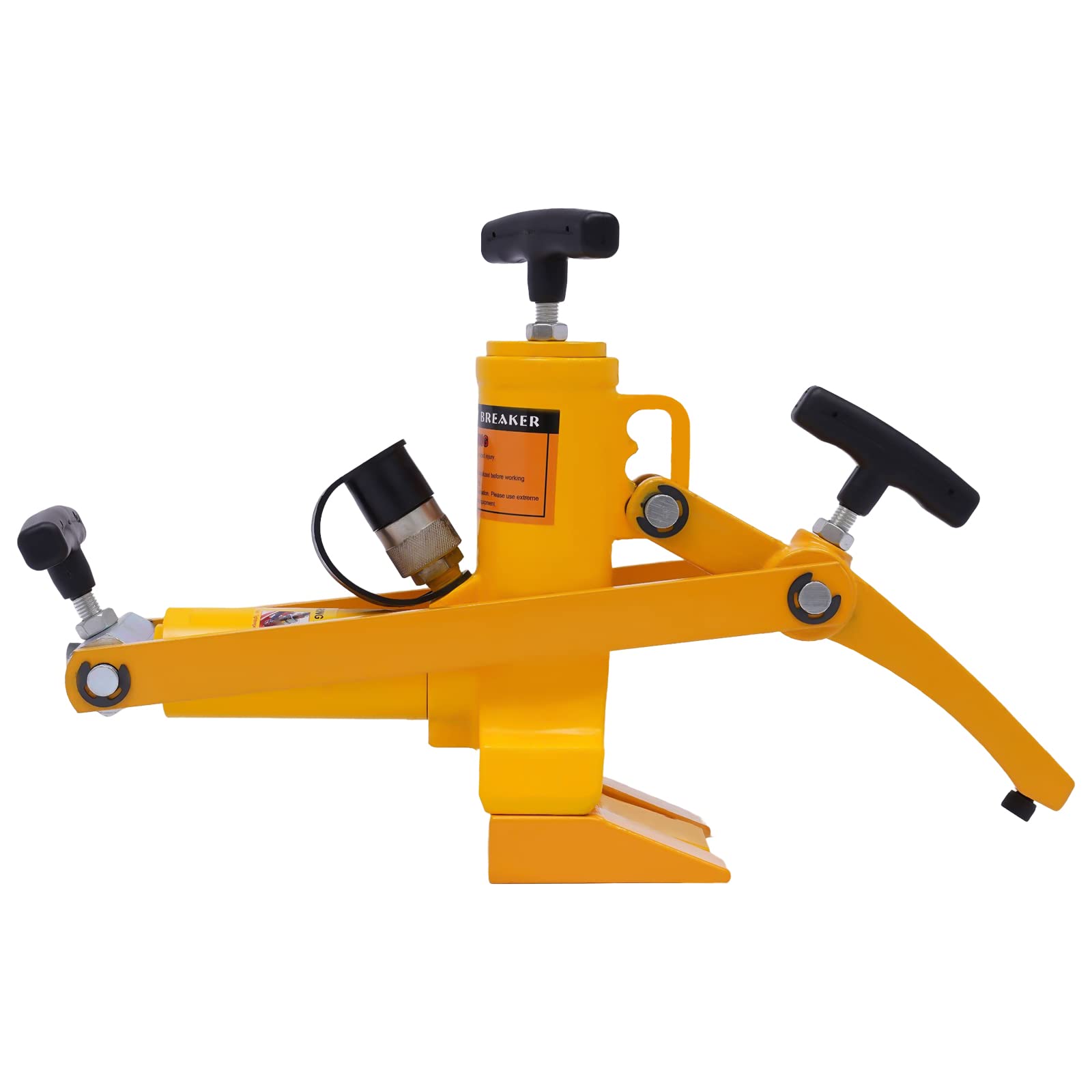Wytrzymała hydrauliczna opona pneumatyczna 10000PSI z metalową pompką nożną i wężem powietrznym do ciągników ciężarowych, kosiarek, ATV (hydrauliczny łamacz koralików + pompa nożna)