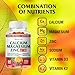 BionerLab Calcium Magnesium Zinc Gummies with Vitamin D3 & K2 - High Potency Enhanced Absorption - Orange and Berry Flavored
