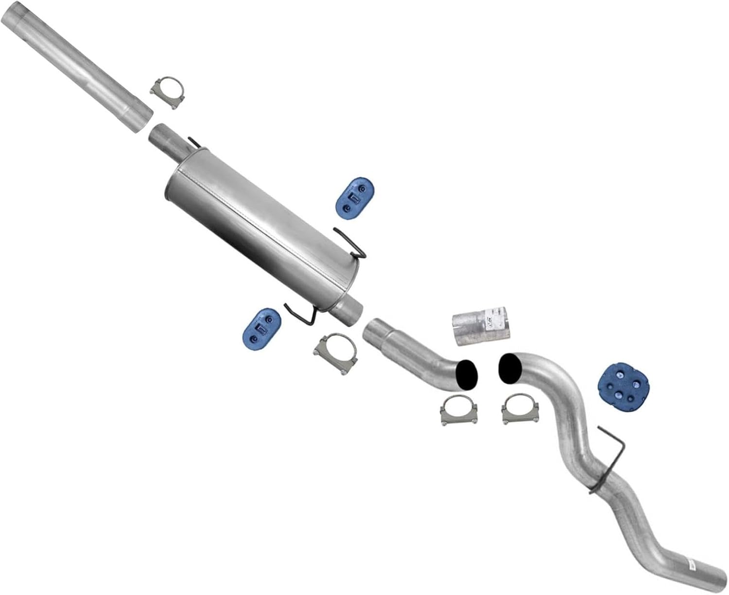 Weld On Rear Muffler & Tail Pipe Replacement Parts For Ram 2500 3500 2003-2004 5.9L Turbo Diesel