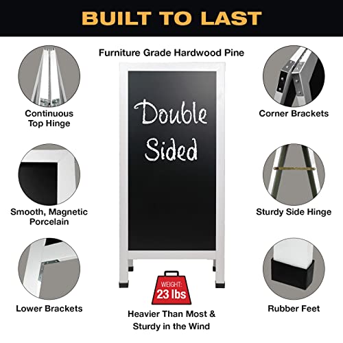 Excello Global Indestructible Chalkboard - White 27X59 Inches #TOP2