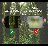 HTS HUNTERSKY Q37 Schutzausrüstung, Powersports Motorradbrille, Anti-Beschlag, polarisiert, gepolstert, für Herren, Jagd, Schießen, Airsoft, Fallschirmspringen, staubdicht, winddicht – Ansicht 6