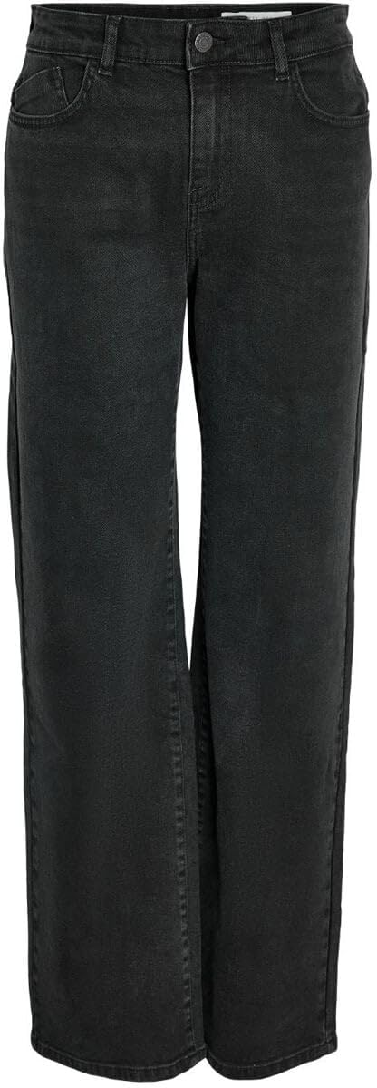 NOISY MAY Damen Denim Jeans Hose Wide Leg Mid Waist Stretch Pants NMYOLANDA