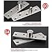 2pcs Pivot Hinge Rotating Hinge 360 Degree Stainless Steel Concealing Hinges Door Pivot Hinges Up Down Shaft (Central Axis Hinge Small)