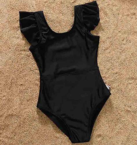 stylesilove Mommy and Me Ruffle One Piece Swimsuit Black Matching Family Bathing Suit Beach Pool Swimwear2