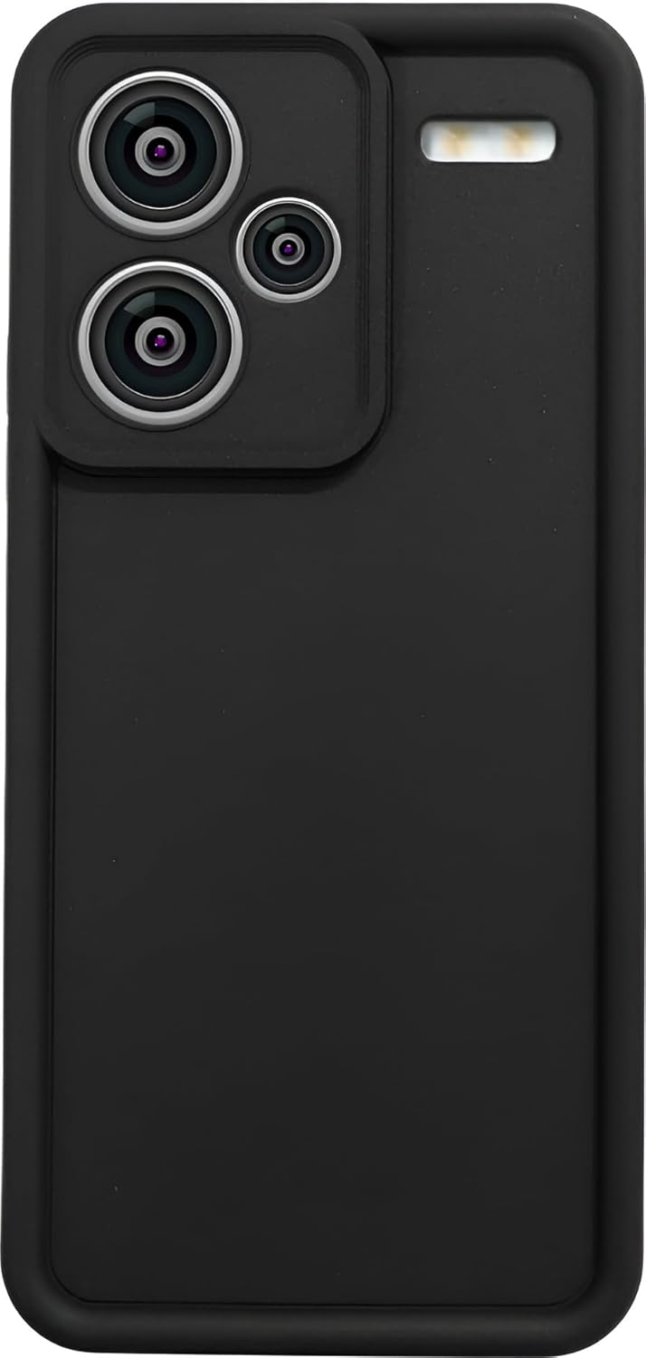 Scalebee Back Cover for Redmi Note 13 Pro Plus Soft and Flexible Matt Finish Anti Slip Scratch Proof Camera Protection Silicon Phone Case (Black) Scalebee Back Cover for Redmi Note 13 Pro Plus Soft and Flexible Matt Finish Anti Slip Scratch Proof Camera Protection Silicon Phone Case (Black)