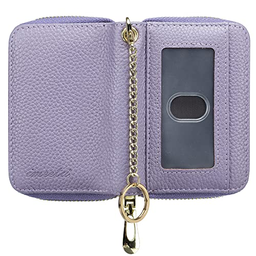 Image of imeetu Rfid Credit Card Holder,Genuine Leather Businese Card Case,Rfid Blocking Wallet for Women & Men