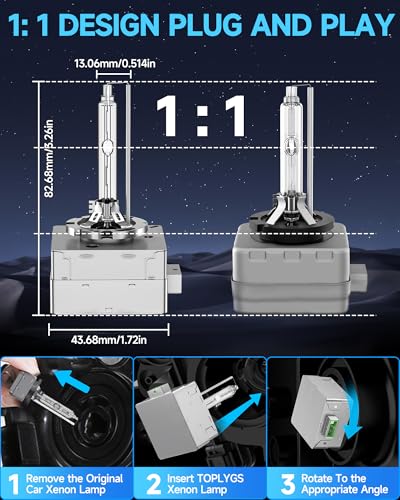 Image of 6000K D3S Xenon Headlight Bulb for Chevy Tahoe Traverse Blazer 2PK | High /Low Beam Xenon Lights Fit for Chevy 2015-2020 Tahoe Suburban 2018-2022 Traverse Blazer 2017-2021 Bolt EV
